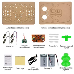 XYQ-2 RC DIY Wooden Drone Kit For Kids