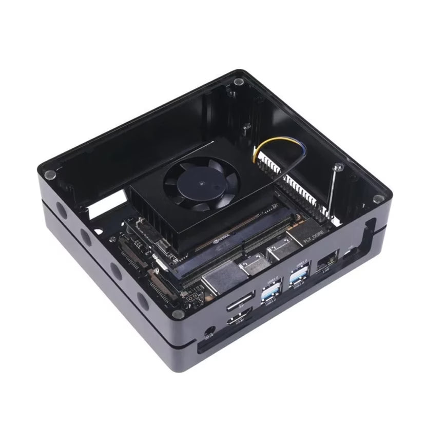 reComputer J4012-Edge AI Device with Jetson Orin™ NX 16GB module, 4xUSB 3.2, M.2 Key E & Key M Slot, Aluminum case, Pre-installed JetPack System on 128GB NVMe SSD (Without Adapter)