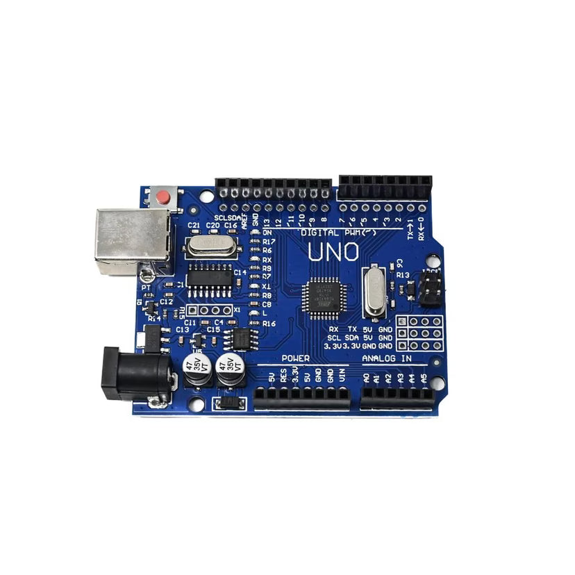 Uno R3 compatible with Arduino + Cable + Transparent acrylic case for Uno R3