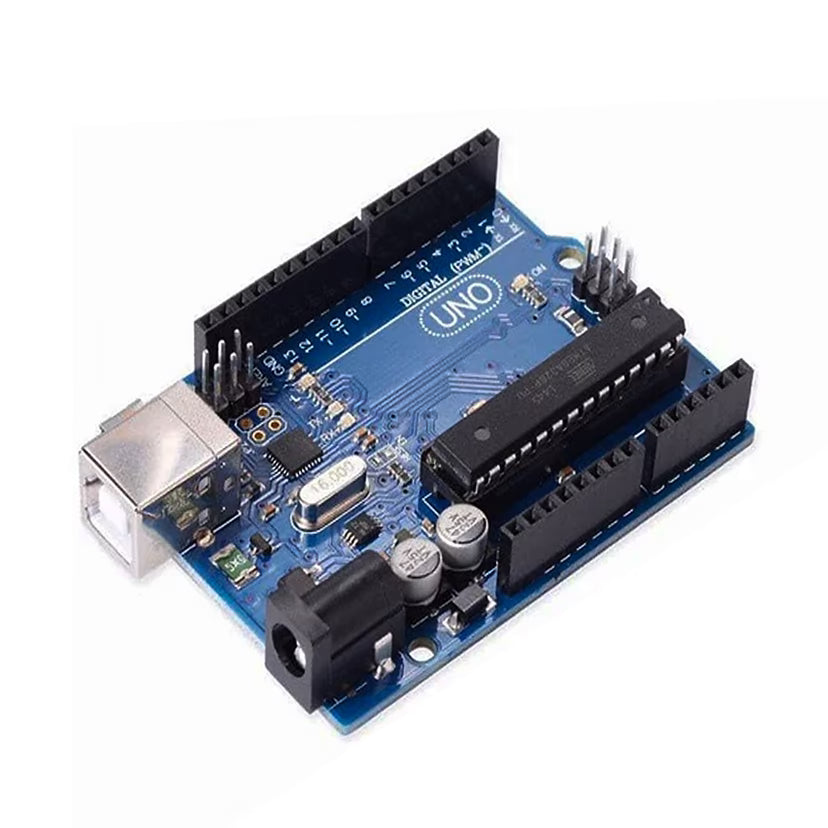 Uno R3 compatible with Arduino + Cable + Transparent acrylic case for Uno R3