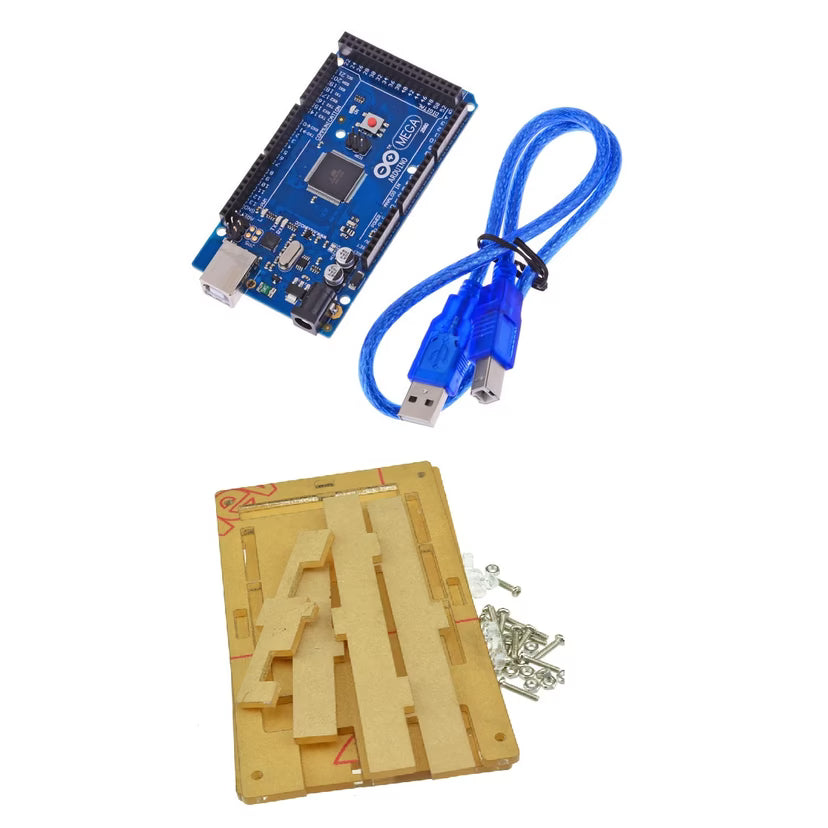 Atmega16U2 Mega 2560 R3 Improved Version CH340G + Cable for Arduino Mega 2560 + transparent acrylic case for Arduino Mega 2560