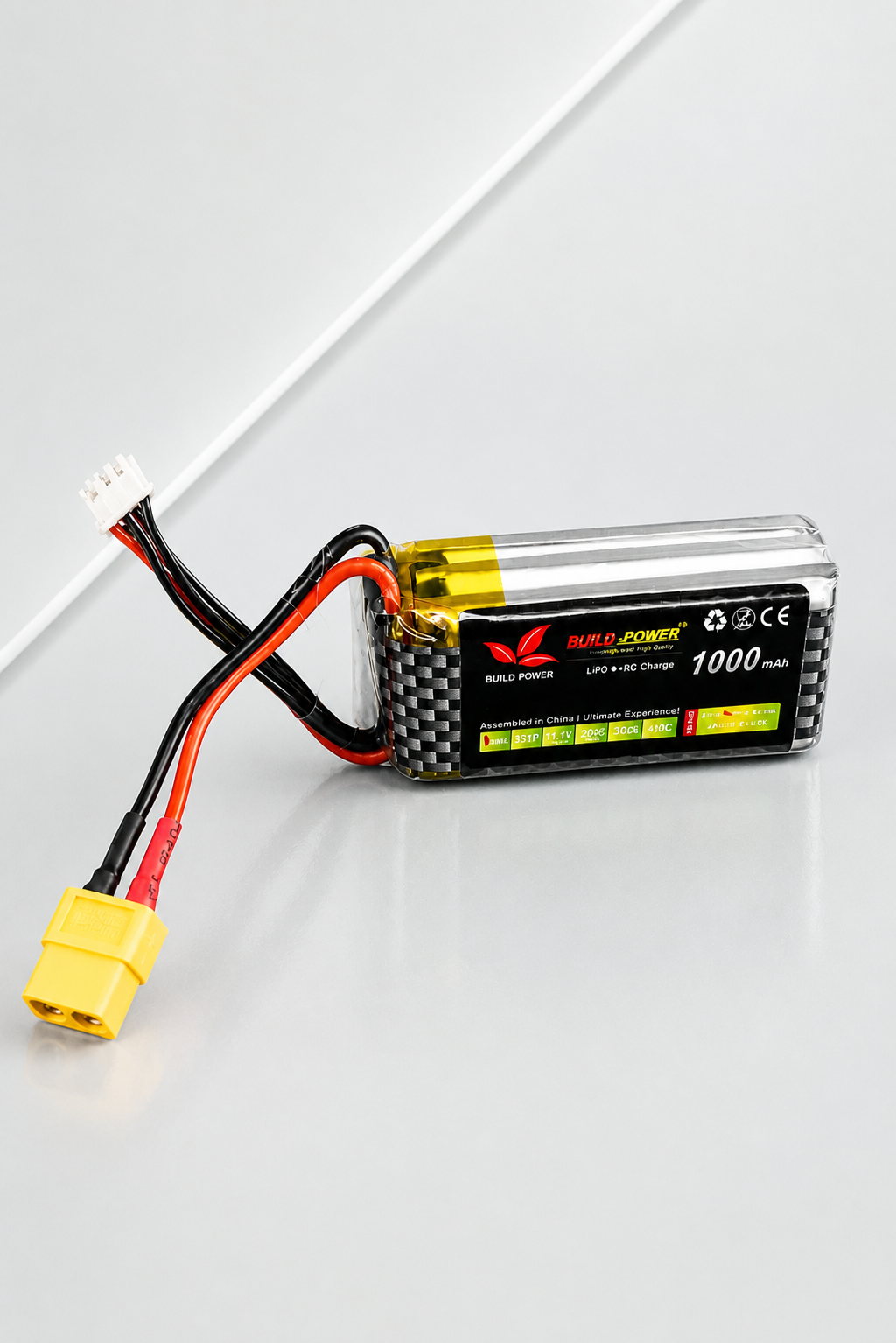 1000mah 11.1v 25C 3S Build Power Lipo Battery