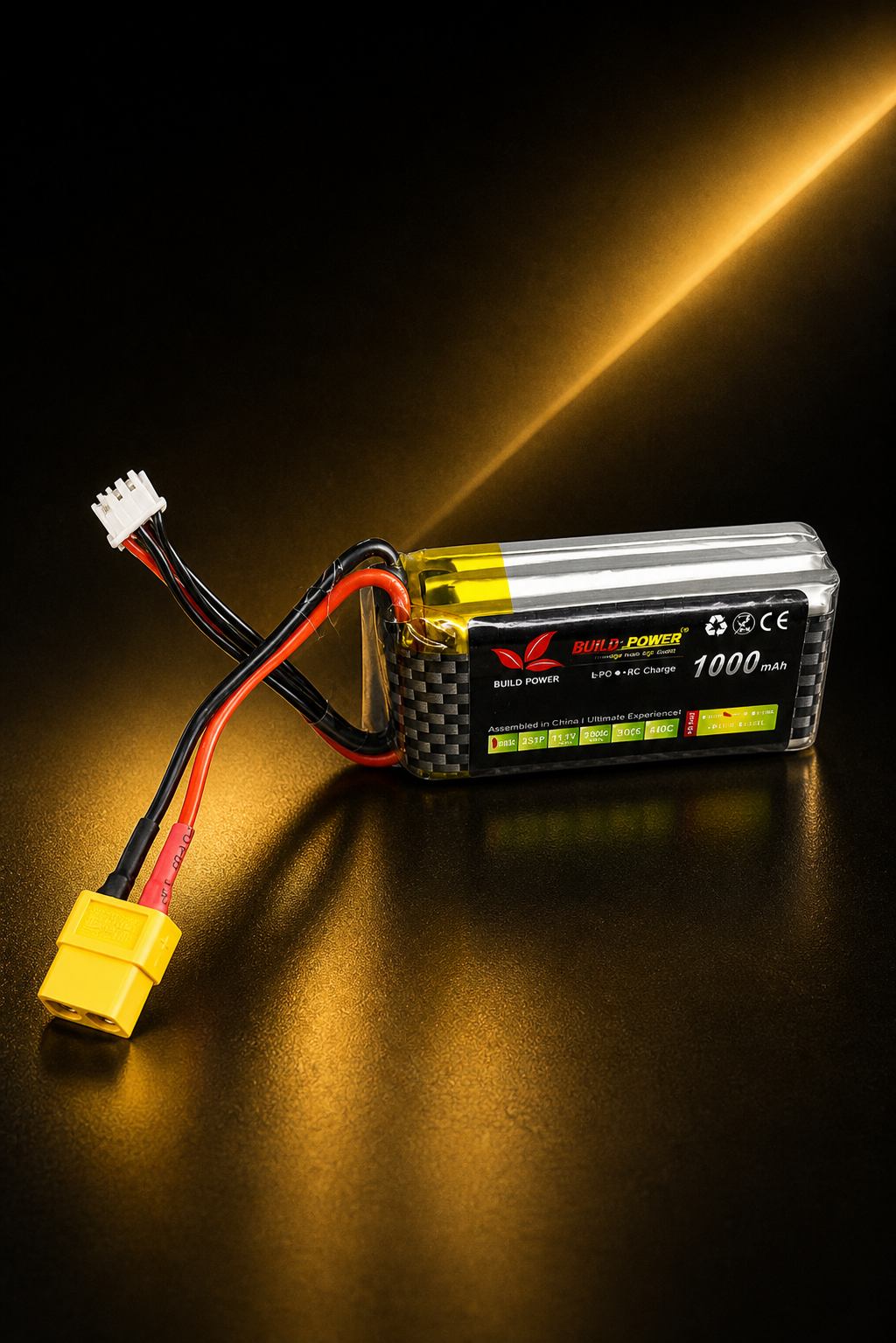 1000mah 11.1v 25C 3S Build Power Lipo Battery