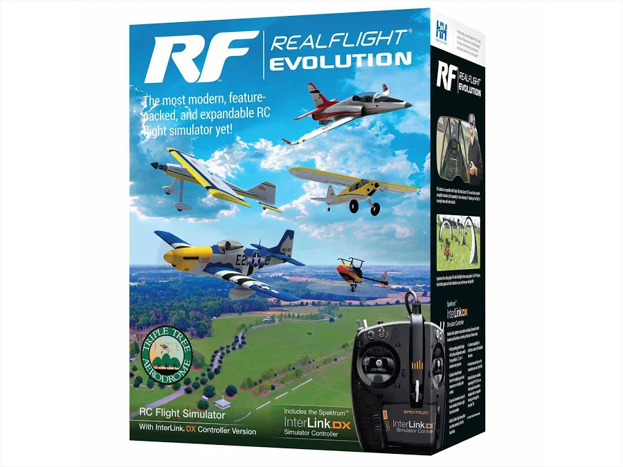 RealFlight Evolution RC Flight Simulator with Interlink DX Controller Included RFL2000