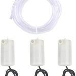 AEROKART INDIA 3pcs Mini Water Pump DC 3V 5V Micro Submersible Motor Pump + 3M Clear Vinyl Tubing Flexible PVC Tubing for Fish Tank Fountain Aquarium Garden Plant Flower