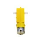 AEROKART INDIA Dc Bo Dual Shaft Smart Plastic Car Robot Gear Motor For Arduino - Yellow, Pack of 1
