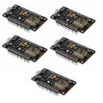 AEROKART INDIA 5Pcs Nodemcu ESP8266 CH340G Wireless Wi-Fi Internet Development Board Module IOT