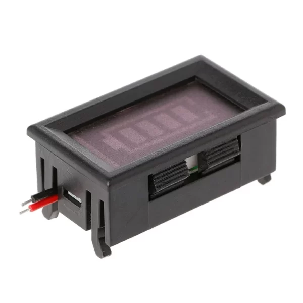 6V Two Wire Digital Display Electric Quantity Meter Battery Level Indicator