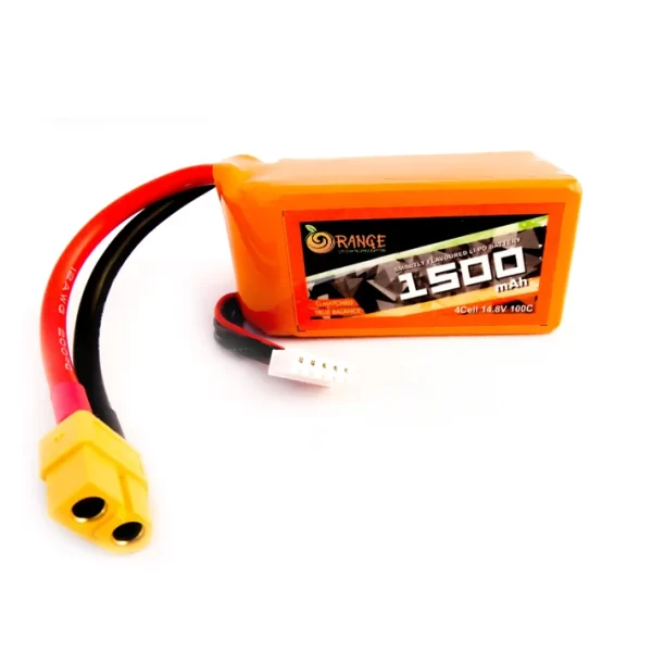 Orange 1500mah 4S 100C/200C Lithium Polymer Battery Pack (Lipo)