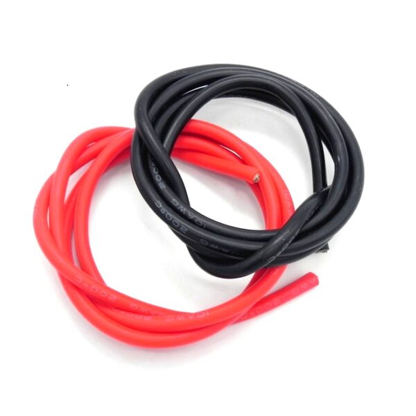 High Quality Ultra Flexible 10AWG Silicone Wire 1m (Black) - Image 2