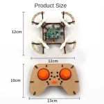XYQ-2 DIY Drone Mini Toy Drone Aircraft With Remote Wooden Assembly Mini Drone Quadcopter (Copy)