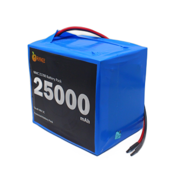 Orange NMC 21700 48V 25000mAh 3C 13S5P Li-Ion Battery Pack - Image 2