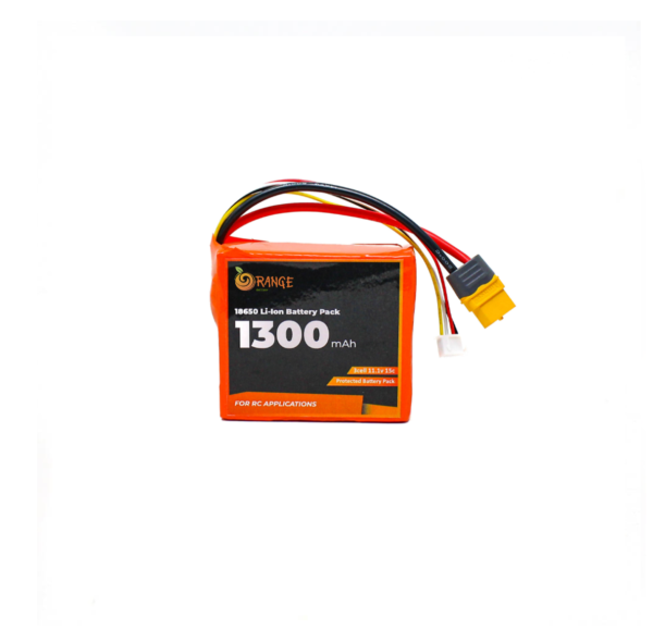 Orange ISR 18650 11.1V 1300mAh 15C 3S1P Li-Ion Battery Pack