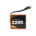 Orange ICR 18650 11.1V 2200mAh 2C 3S1P Li-Ion Battery Pack with DC Jack Male & Female