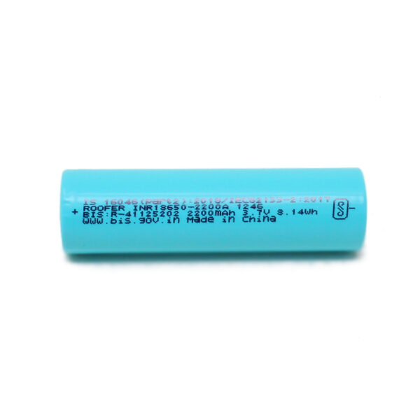 Roofer A Grade INR 18650 2200mAh (3c) Lithium-Ion Battery - Image 2