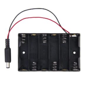 6 x 1.5V AA Battery Holder with DC 2.1 Power Jack