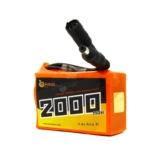 Orange ICR 18650 7.4V 2000mAh 3C 2S1P Li-Ion Battery Pack