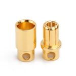 8mm Gold Plated Bullet Connector Male-Female Pair