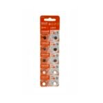 Maxell LR41 1.5V Micro Alkaline Coin Battery (Pack of 10)
