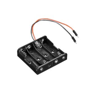 4 x AA Battery Holder Box with Male Dupont Line without Cover