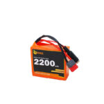 Orange ISR 18650 11.1V 2200mAh 8C 3S1P Li-Ion Battery Pack with DC Jack Female & Nylon-T