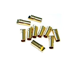 Polymax 5.5mm Gold Connectors Male-Female Pair-2 Pcs.