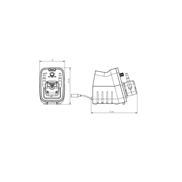 KCP600-B17-EU Kamoer Lab Pump KCP600 – B17 -250~600ml/min | BPT tube 6.4*9.6mm - Image 3