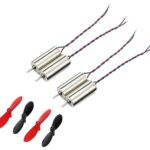 Drone Motor 4Pcs 3.7V DC 720 7mmx20mm Micro Coreless 50000 RPM Motor With 4Pcs 55mm imported Propeller High Speed Mini Drones Quad-copter For Helicopter Drones Toy Car Robot
