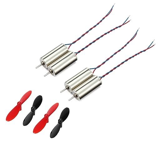 AEROKART INDIA 4Pcs DC 3.7V 0820 8x20mm Micro Coreless Motor With 4Pcs 55mm Propeller High Speed Mini Drones - Image 3