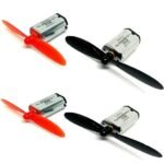 4PCS N30 3.7V Mini Drone DC Motor 10x12x20mm 25000 RPM + 4Pcs 55m Propeller For Airplane Helicopter Drones Toy Car Robot DIY