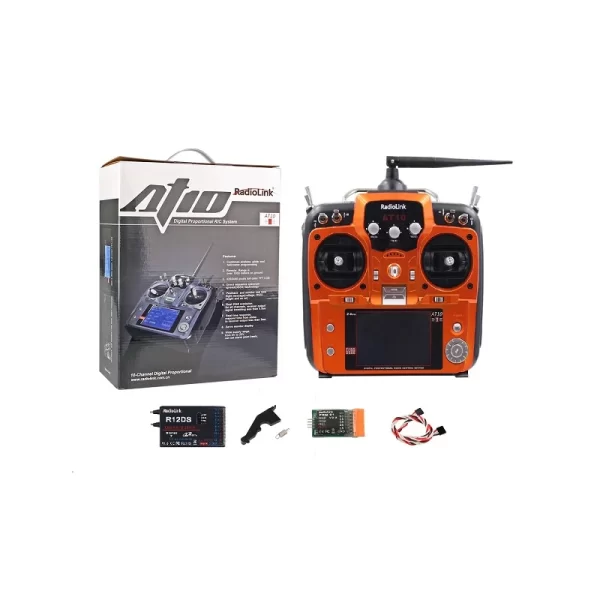 Radiolink AT10 2.4GHz 12CH RC Drone Remote with PRM-01 Transmitter and R12DS Receiver - Image 3