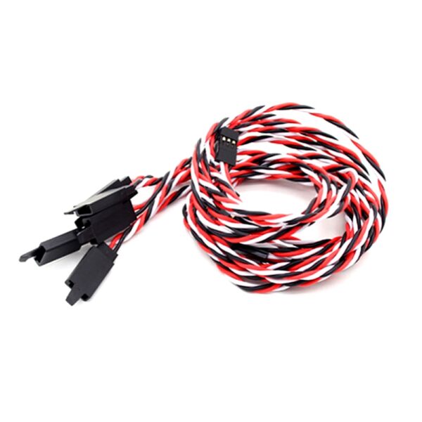 SafeConnect Twisted 15CM 22AWG Servo Lead Extension (Futaba) Cable with Self-locking Hook - Image 3