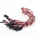 SafeConnect Twisted 30CM 22AWG Servo Lead Extension (FUTABA) Cable with Hook – 1PCS