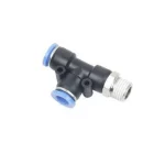 PU CONNECTOR PST 10-04 (10mm OD X 1/2″ BSPT Male Run Tee)