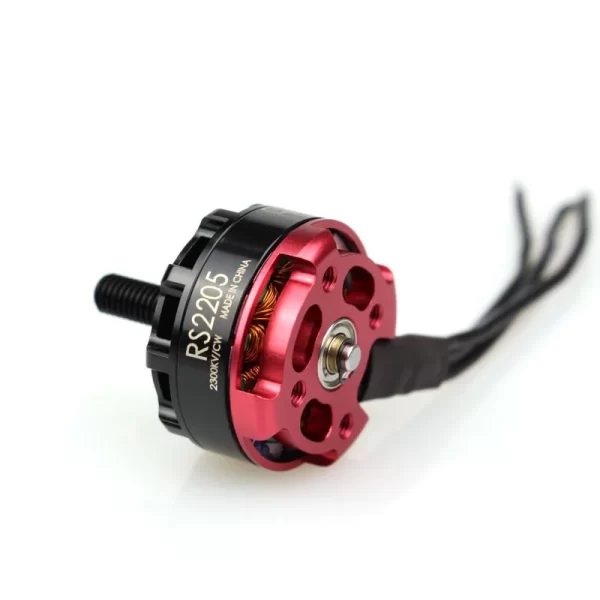 EMAX RS2205 KV2300 Brushless DC Motor for FPV Racing Drone – Red Cap (CCW Motor Rotation) - Image 5