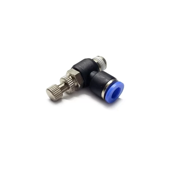 PU CONNECTOR NSE 10-02 (10mm OD X 1/4″ BSPT Flow Control Valve)