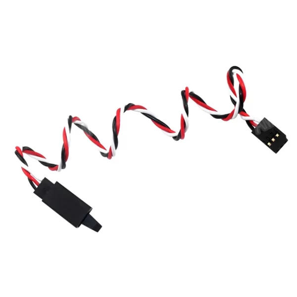 SafeConnect Twisted 45CM 22AWG Servo Lead Extention (Futaba) Cable with Hook – 1PCS