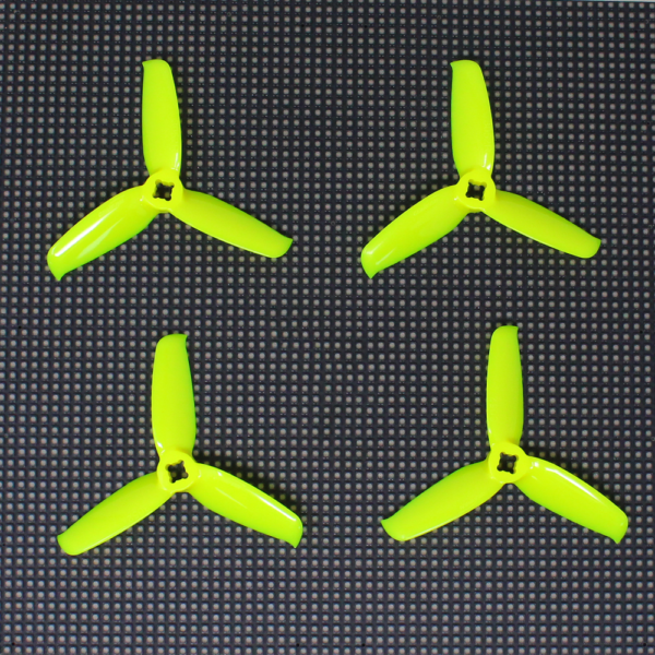 Orange 3052(3X5.2) Tri Blade Flash Propellers 2CW+2CCW 2 Pair-Lemon Yellow