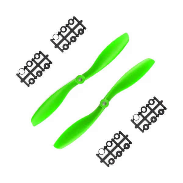 Orange HD Propellers 8045(8X4.5) ABS Green 1CW+1CCW-1pair