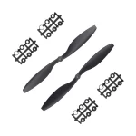 Orange HD Propellers 1038(10X3.8) ABS Black 1CW+1CCW-1pair