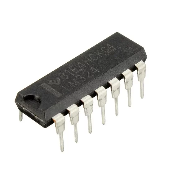 LM324N PDIP-14 Operational Amplifier(Pack of 5 ICs)