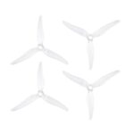 Orange HD 51466 Tri Blade Flash Propellers 2CW+2CCW 2 Pair Milk White