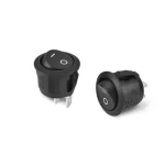 3A 250V AC SPST ON-OFF Round Rocker Switch – 2Pcs.