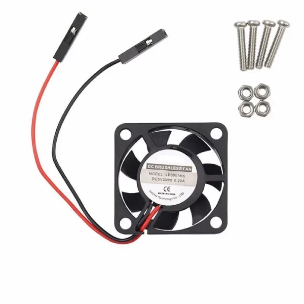 3007 PI-Fan 30 x 30 x 7MM Black 2 x 1p