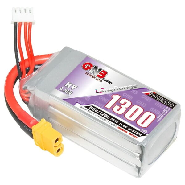 GNB 1300mAh 3S1P 11.4V HV Lipo Battery