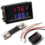 0.28 inch DC 100V 100A LED Digital Ammeter-Voltmeter With Shunt.