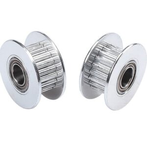 Aluminum GT2 Timing Idler Pulley For 6mm Belt 20 Tooth 5mm Bore –(Pack of 2)