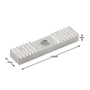 Fix Block 9 x 40mm for 6mm or 10mm Belt
