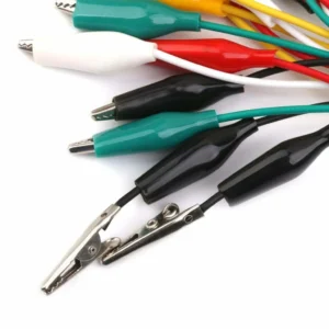 10pcs Alligator Clips Electrical DIY Test Leads Of Double Ended Crocodile Clips Roach Clip