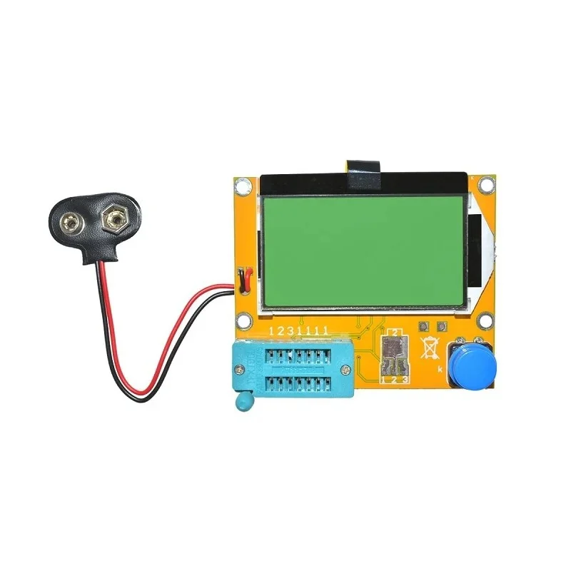 9V Battery Operated LCR-T4 12864 LCD Graphical Transistor Tester Resistance Capacitance ESR SCR Meter - Image 2